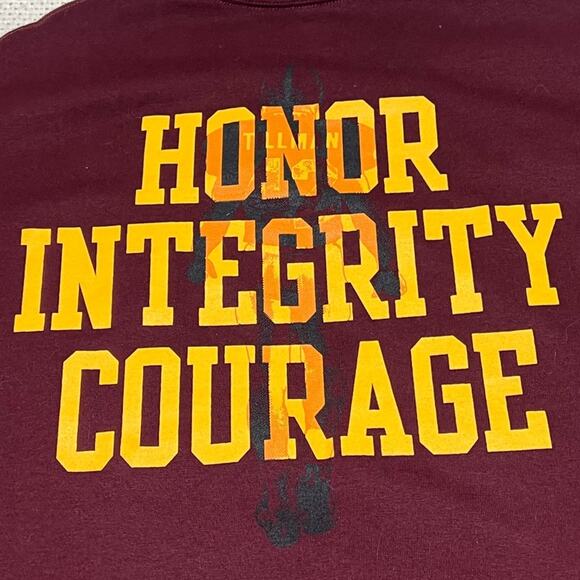 Champion Brand Pat Tillman Football ASU NFL Shirt Size XL HONOR INTEGRITY RARE - Picture 4 of 5